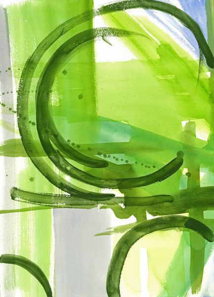 Greenery Circle Splatter